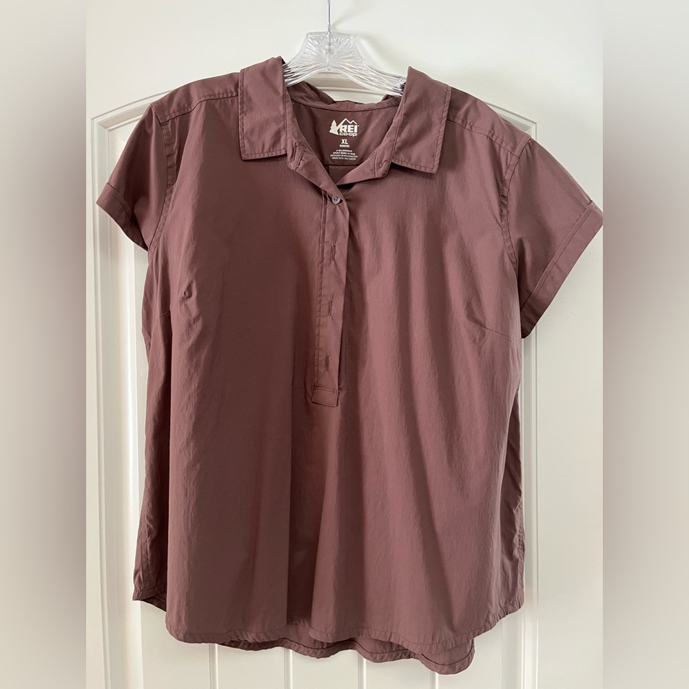REI Women's Plum 3/4 Button Down Shirt